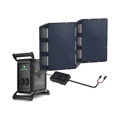 BMZ Solar-Set 400W mit BMZ POWER2GO WORK mit 0% MwSt nach §12 Abs. 3 UstG