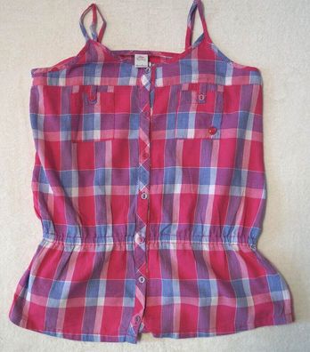 s. Oliver Top Mädchen T-Shirt Gr. XL 170/176 kariert 35,95 € NEU