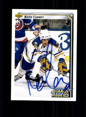 Keith Carney Autogrammkarte NHL USA Original Signiert + A 239798