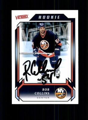 Rob Collins Autogrammkarte NHL USA Original Signiert + A 239791