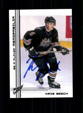 Kris Beech Autogrammkarte NHL USA Original Signiert + A 239716