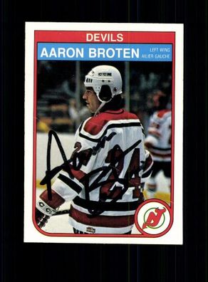 Aaron Broten Autogrammkarte NHL USA Original Signiert + A 239757