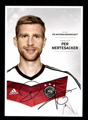 Per Mertesacker DFB Autogrammkarte WM 2014