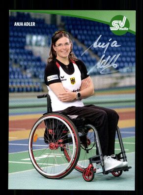 Anja Adler Original Signiert Paralympische Spiele + A 239602