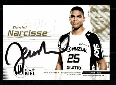 Daniel Narcisse Autogrammkarte THW Kiel 2009-10 Original Signiert + A 239890