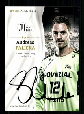 Andreas Palicka Autogrammkarte THW Kiel 2013-14 Original Signiert + A 239953