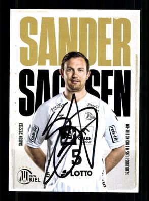 Sander Sagosen Autogrammkarte THW Kiel 2022-23 Original Signiert + A 240062