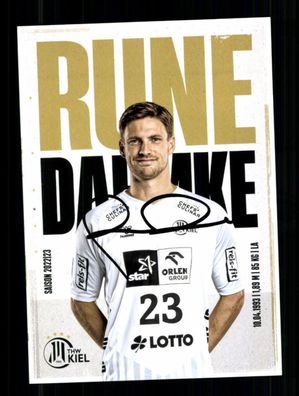 Rune Dahmke Autogrammkarte THW Kiel 2022-23Original Signiert + A 240076