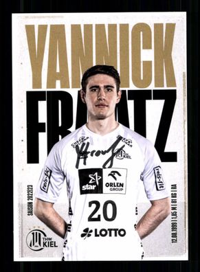 Yannick Fraatz Autogrammkarte THW Kiel 2022-23 Original Sign + A 240089