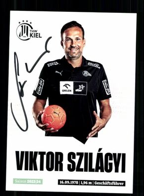 Viktor Szilagyi Autogrammkarte THW Kiel 2023-24 Original Signiert + A 240095