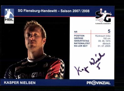 Kasper Nielsen SG Flensburg Handewitt 2007-08 1. Karte Signiert + A 240139