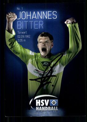 Johannes Bitter Hamburger SV 2012-13 Original Signiert Handball + A 240280