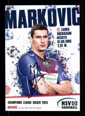 Zarko Markovic Hamburger SV 2013-14 Original Signiert Handball + A 240318