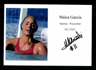 Maica Garcia Foto Original Signiert Wasserball + A 239447