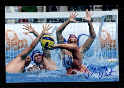 Peter Biros Foto Original Signiert Wasserball + A 239481