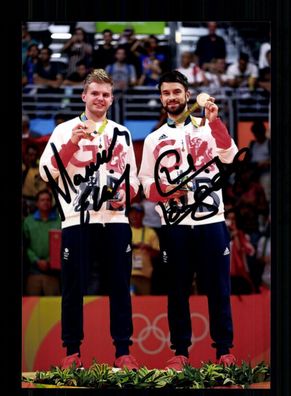 Marcus Ellis - Chris Langdrige Foto Original Signiert Badminton + A 239512
