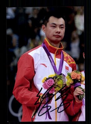 Xu Chen Foto Original Signiert Badminton + A 239515