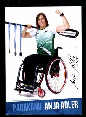 Anja Adler Original Signiert Paralympische Spiele + A 239583