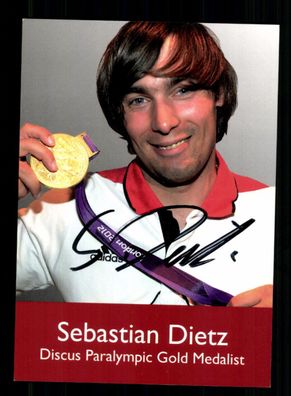 Sebastian Dietz Original Signiert Paralympische Spiele + A 239587