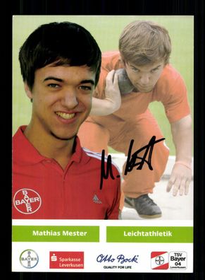 Mathias Mester Original Signiert Paralympische Spiele + A 239609