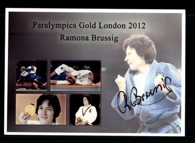 Ramona Brussig Original Signiert Paralympische Spiele + A 239648