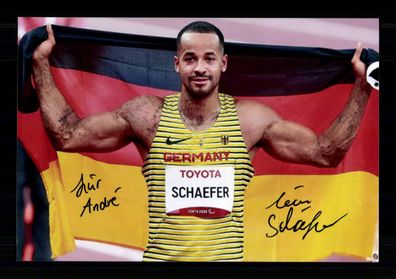 Leon Schäfer Foto Original Signiert Paralympische Spiele + A 239664