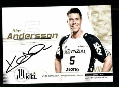 Kim Andersson Autogrammkarte THW Kiel 2009-10 Original Signiert + A 239879