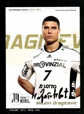 Milutin Dragicevic Autogrammkarte THW Kiel 2010-11 Original Signiert + A 239900