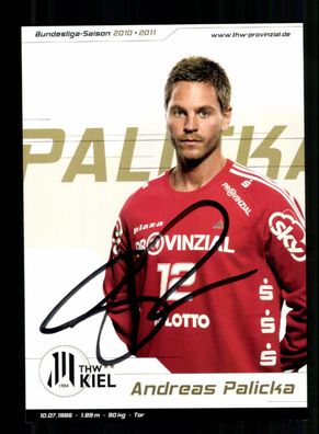 Andreas Palicka Autogrammkarte THW Kiel 2010-11 Original Signiert + A 239902
