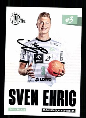 Sven Ehrig Autogrammkarte THW Kiel 2023-24 Original Signiert + A 240097