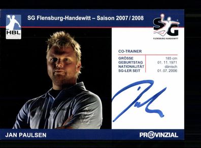 Jan Paulsen SG Flensburg Handewitt 2007-08 1. Karte Signiert + A 240135