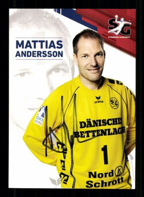 Mattias Andersson SG Flensburg Handewitt 2014-15 Original Signiert + A 240233