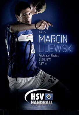 Marcin Lijewski Hamburger SV 2012-13 Original Signiert Handball + A 240292