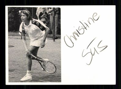 Christine Sus Original Signiert Tennis + A 240366