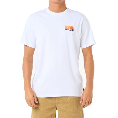 RIP CURL T-Shirt Surf Revival Stacked white