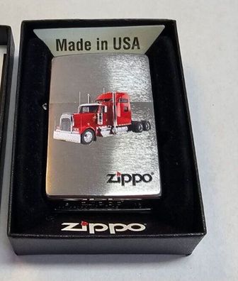 Zippo Feuerzeug Red diesel Truck Chrome gebürstet