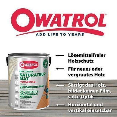 Owatrol Aquadecks - Holzöl - Holzschutz - Holzsättiger