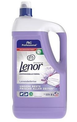 Lenor Lavendelbrise - Weichspüler 5L, Frischer Duft