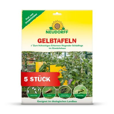 Neudorff Gelbtafeln (großformatig) - 5 Stück