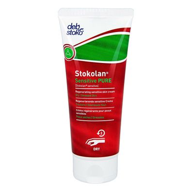 10 x Stokolan sensitive Pflegecreme 100 ml Tube - ehemals Stokolan unparfümiert