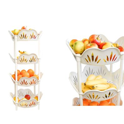 Obst Etagere Ständer Korb stapelbare Aufbewahrungskörbe 39x39x82cm Küchen Organize