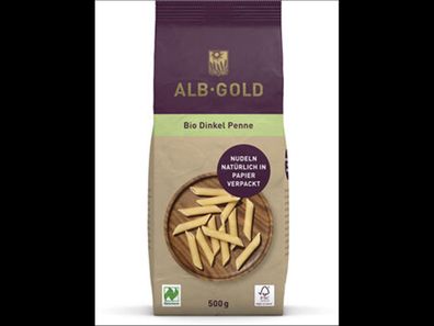 ALB-GOLD ALB-GOLD Bio Dinkel Penne (Papier) (Naturland) 500g