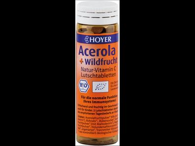 HOYER Acerola + Wildfrucht Lutschtabletten 60g