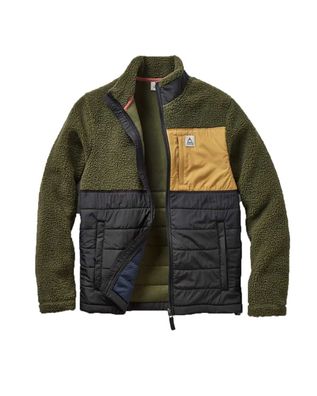 Passenger Fleece Born Explorer Recycled Sherpa Full Zip khaki - Größe: L