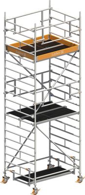 Layher Rollgeruest Uni Kompakt P2 Safety Plus mit Doppelgelaender 6,20m AH