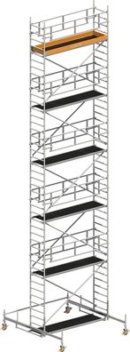 Layher Rollgeruest Uni Standard P2 Safety Plus mit Doppelgelaender 12,38m AH