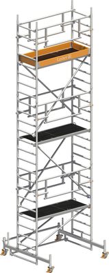 Layher Rollgeruest Uni Leicht P2 Safety Plus mit Doppelgelaender 7,26m AH
