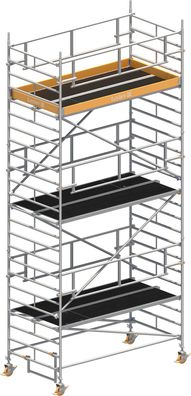 Layher Rollgeruest Uni Breit P2 Safety Plus mit Doppelgelaender 7,20m AH