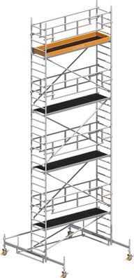 Layher Rollgeruest Uni Standard P2 Safety Plus mit Doppelgelaender 9,38m AH