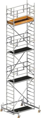 Layher Rollgeruest Uni Leicht P2 Safety Plus mit Doppelgelaender 8,26m AH